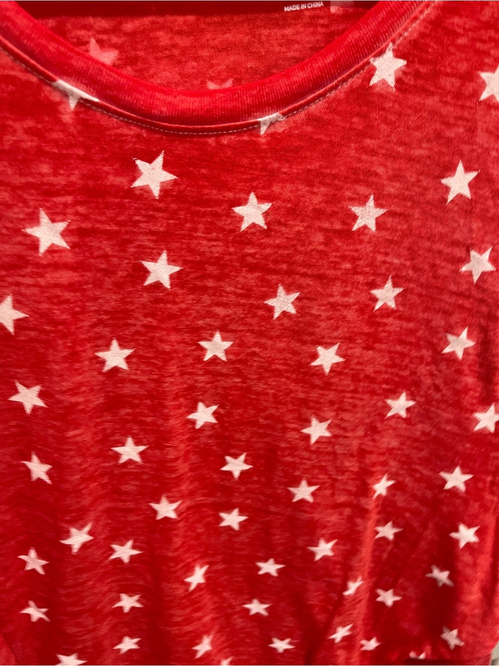 Lane Bryant Red Star-Print Short Sleeve Tee - Picture 2 of 3